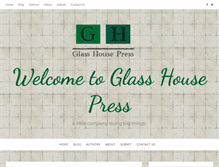 Tablet Screenshot of glasshousepress.com